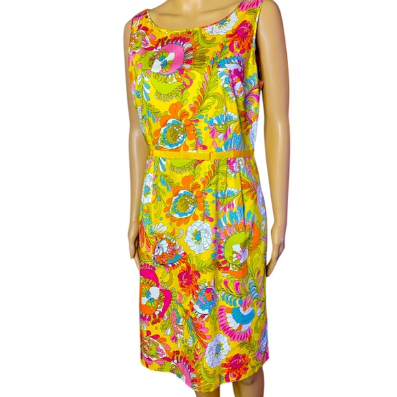 Kate Spade Floral Retro style 60s70s vibe size 2 USA XS - Picture 2 of 9